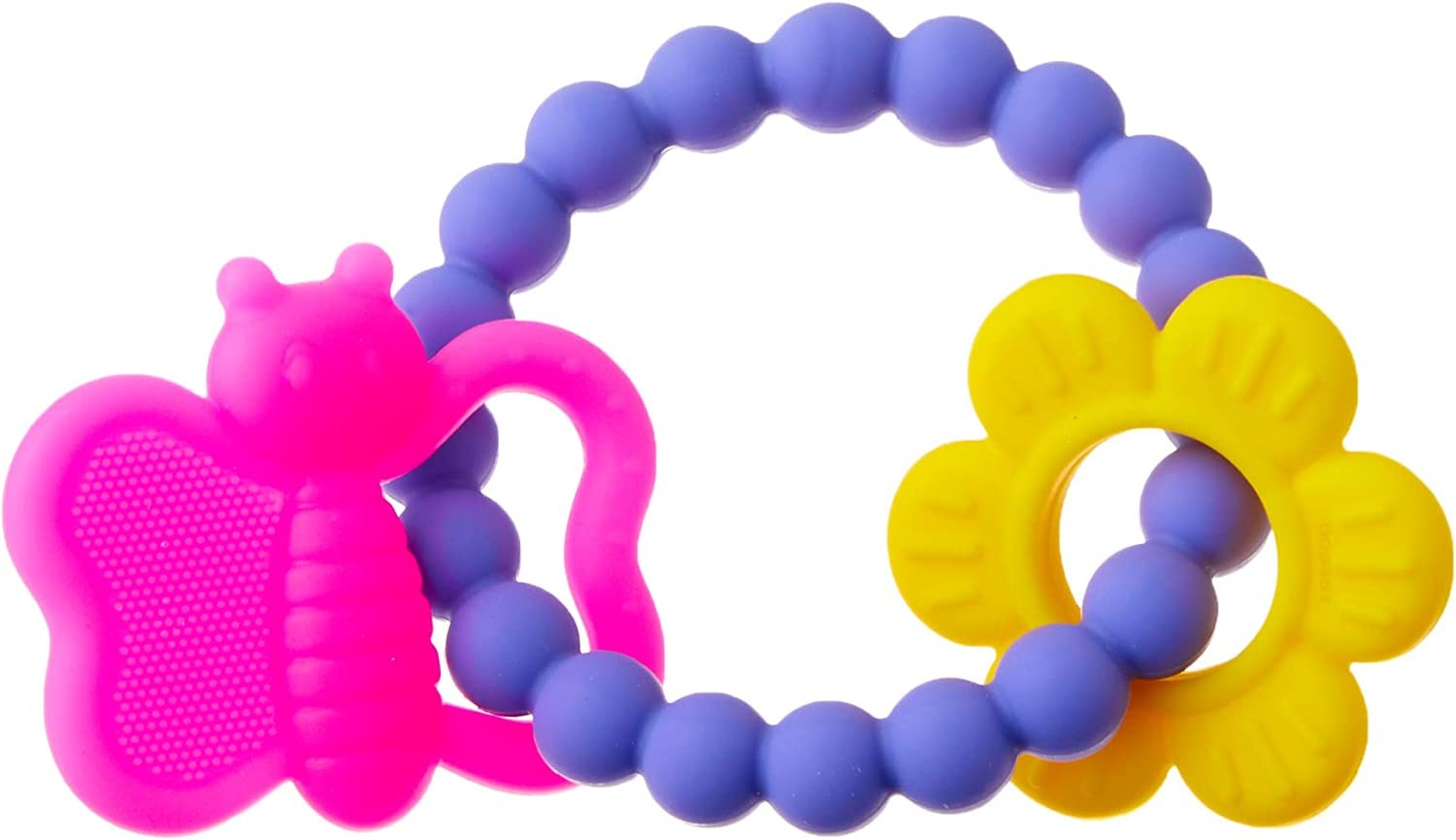 Nuby Chewy Charms Silicone Teether (Assorted Colors)