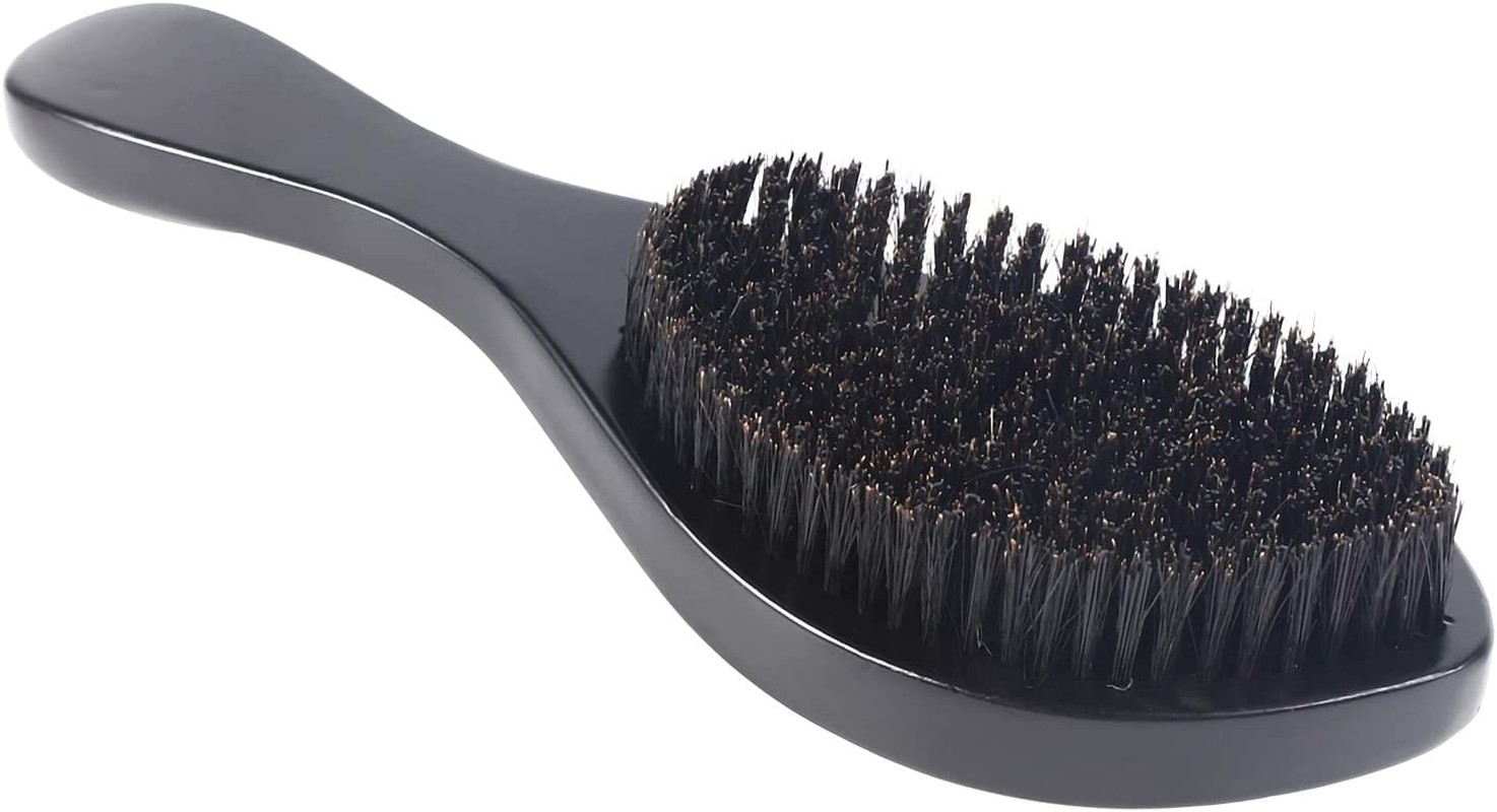 Hxyrxib Wave Brush Curved Wave Brush Soft and Wild Boar