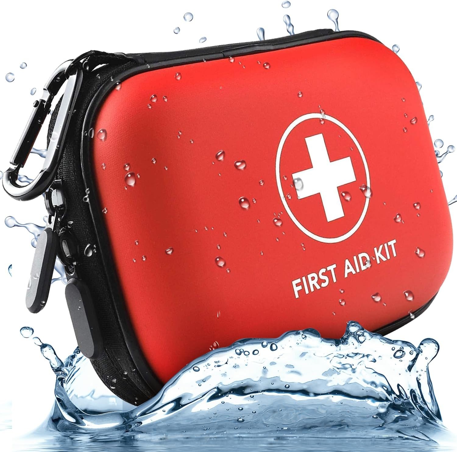 YESDEX First Aid Kit Waterproof, 200Pcs Travel First Aid Bag, Small Emergency Survival Kits for Hiking, Camping, Backpacking,Home,Car & Cycling, ARTG Registered First Aid Pouch for Baby, Kids & Family