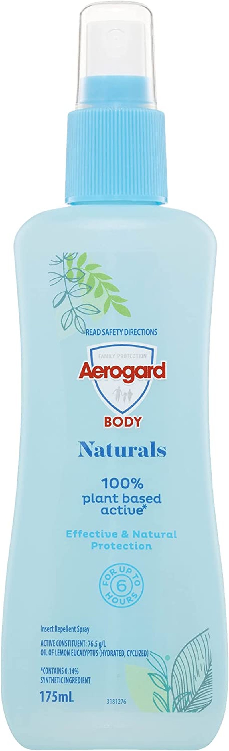 Aerogard Naturals Plant Based Insect Repellent Spray, 175Ml