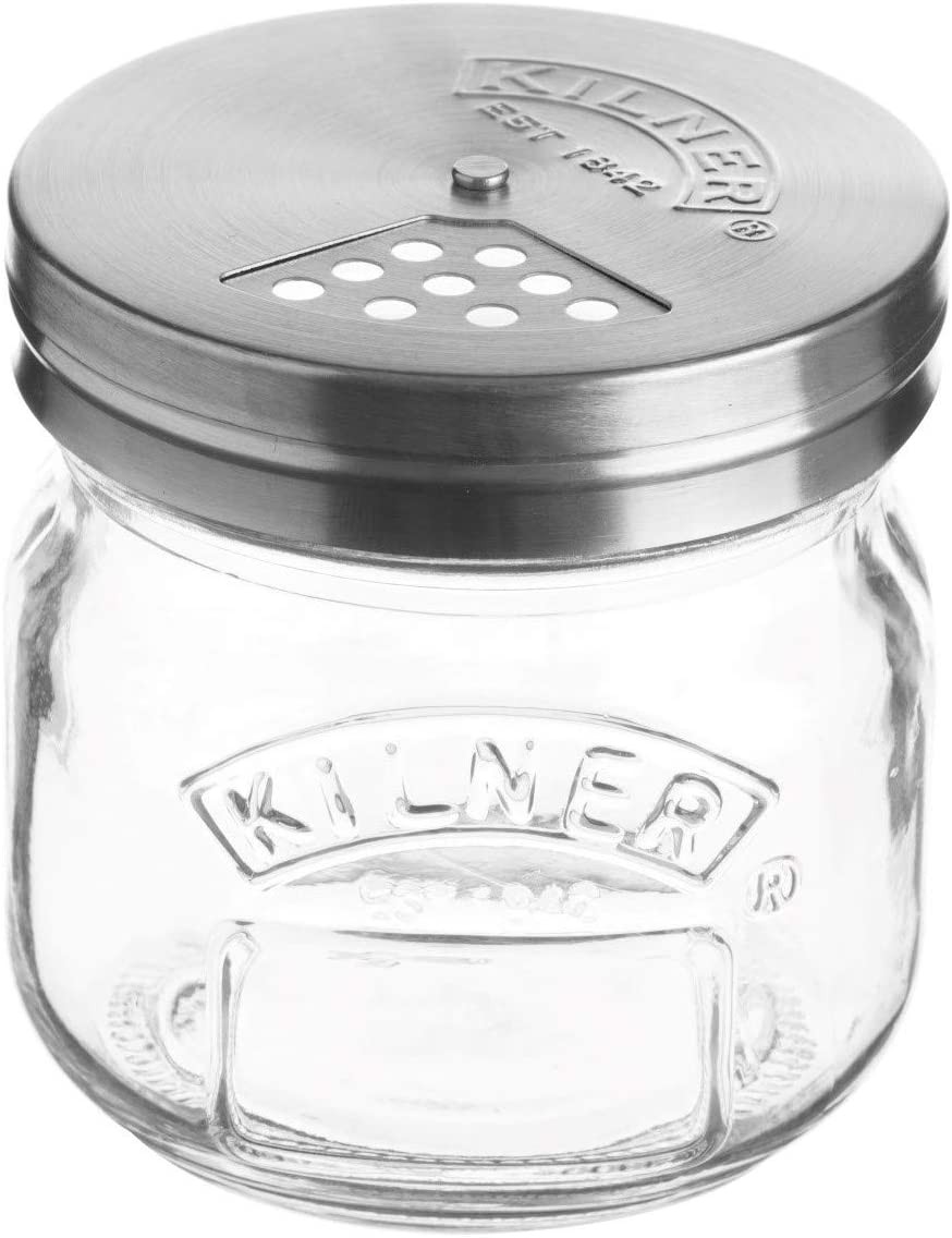 Kilner 38-2056-00 Storage Jar with Shaker Lid, 250Ml, Clear 01675