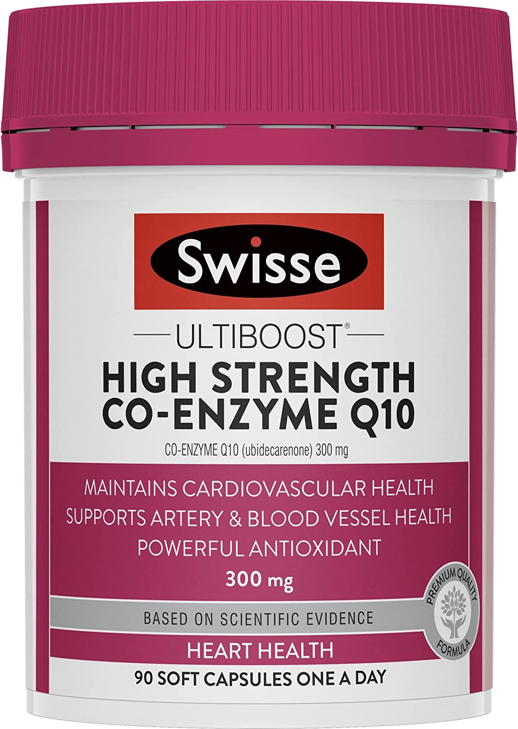 Swisse Ultiboost High Strength Co-Enzyme Q10 | Maintains Cardiovascular Health | 90 Capsules