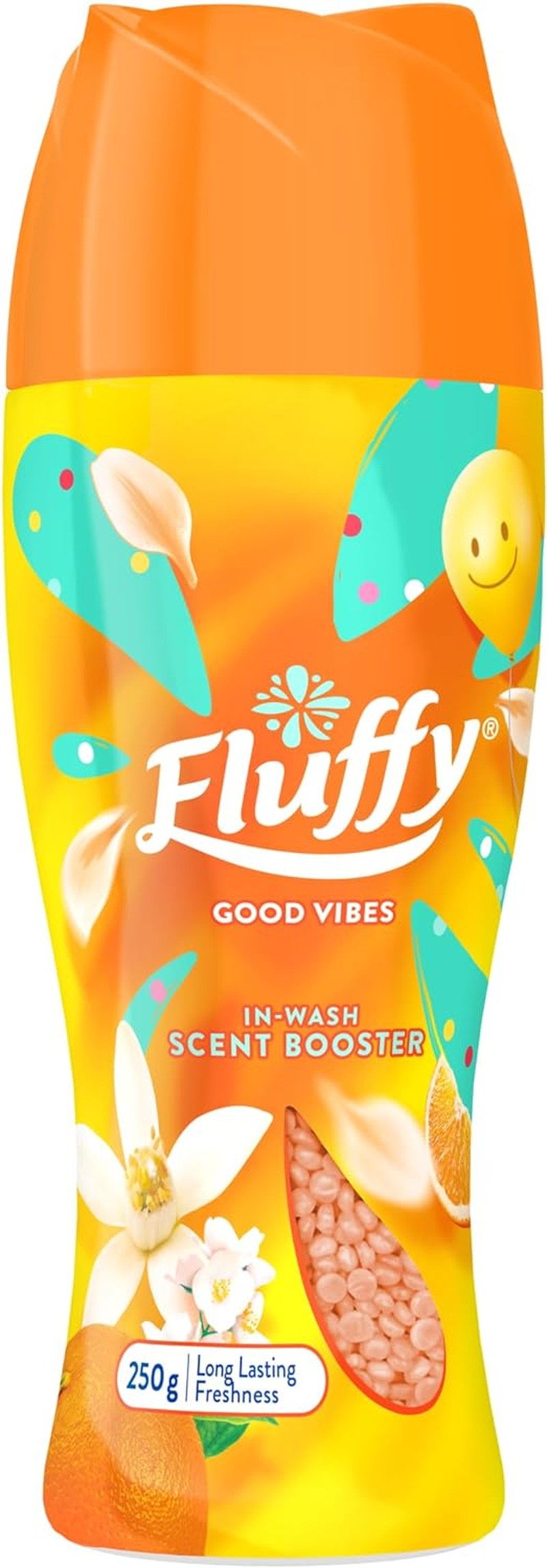 Fluffy Laundry In-Wash Scent Booster Beads, 250G, Good Vibes, Long Lasting Freshness