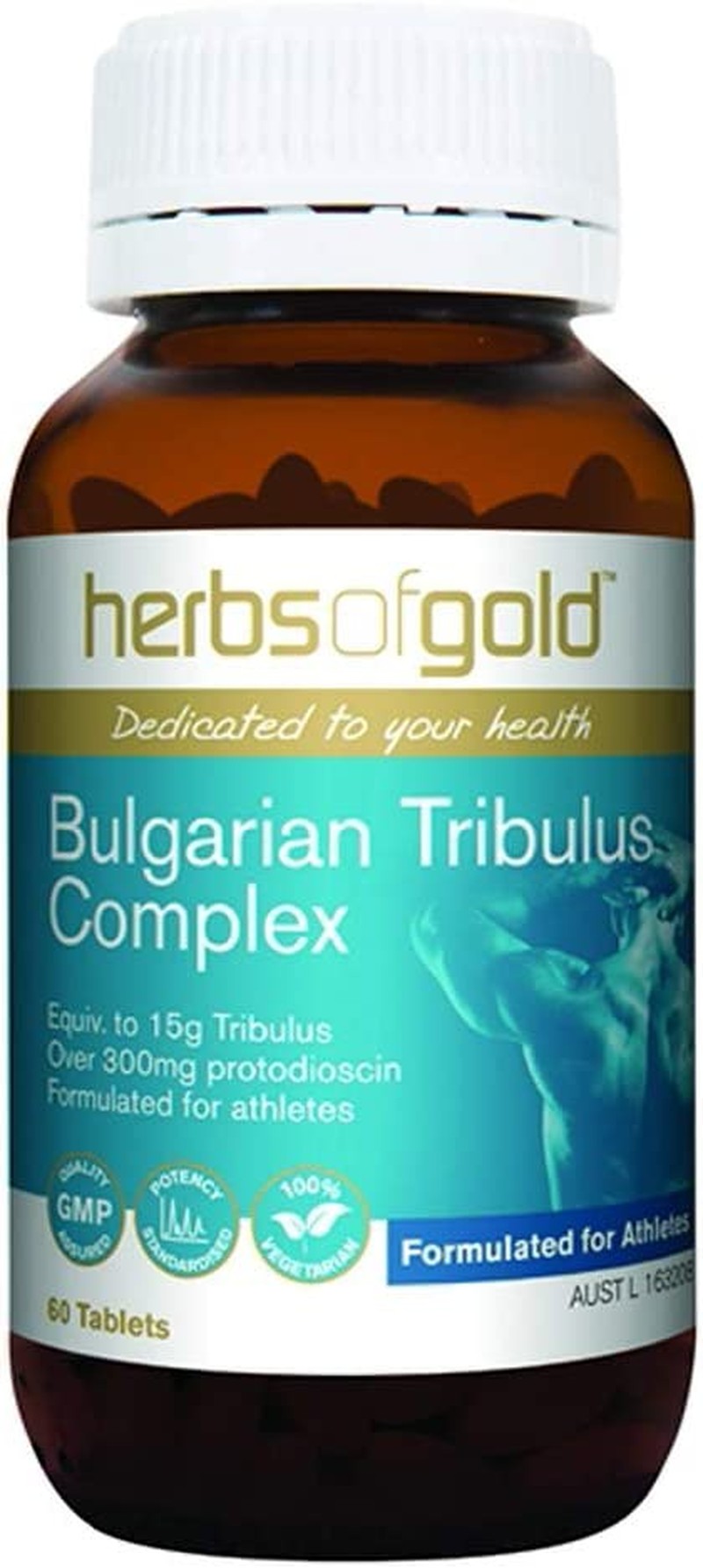 Herbs of Gold Bulgarian Tribulus Complex 60 Tablets, 60 Count