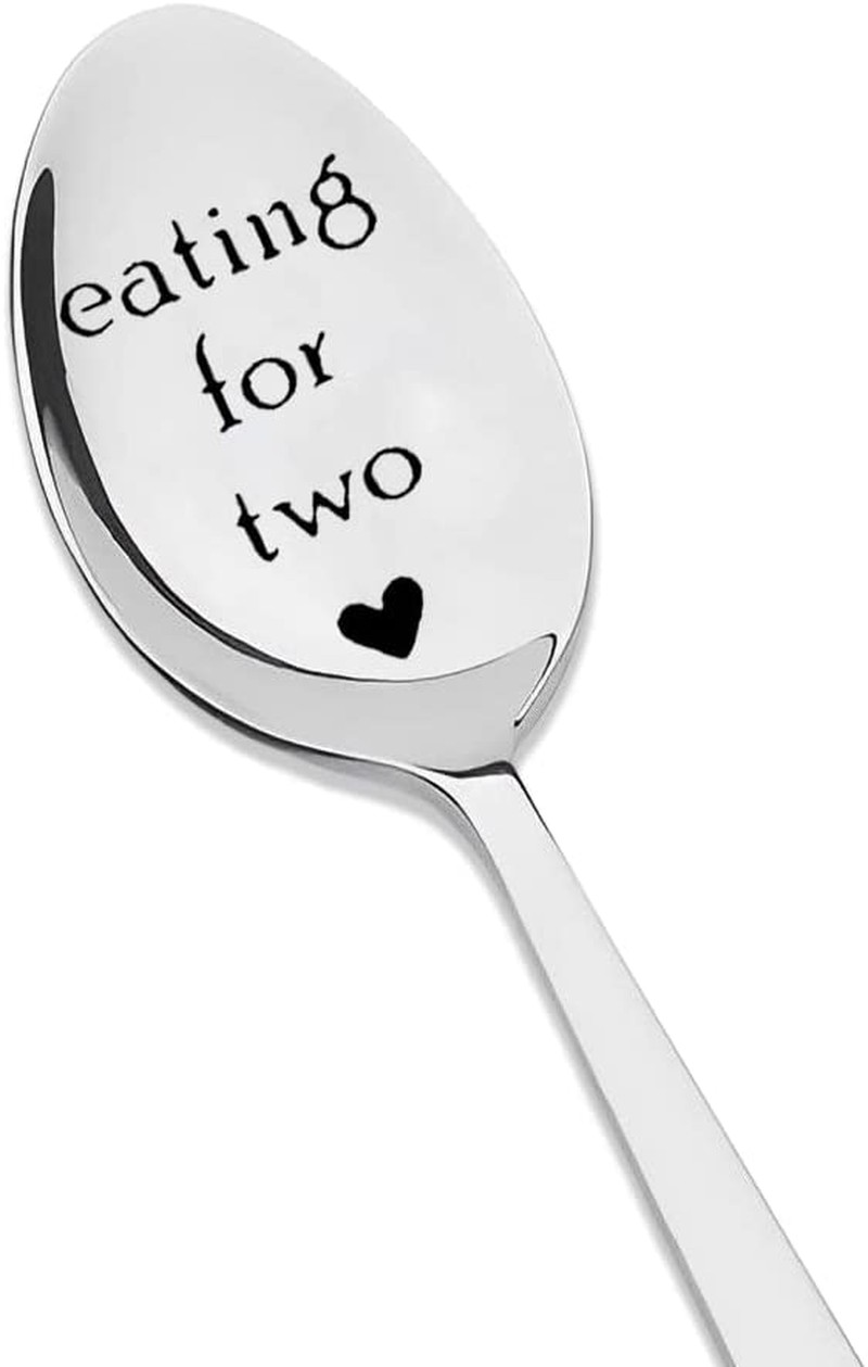 Pregnancy Gifts for First Time Moms Eating for Two Spoon for Soup Cereal Spoons Gifts for Pregnant Women New Mom Mommy Mama to Be Gift Pregnancy Announcement Gift