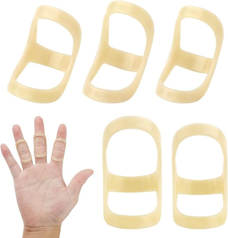 Oval Finger Splint,5Pcs Comfortable Finger Support Brace,Oval 8 Finger Splint,Comfortable Trigger Finger Splint,Thumb Brace to Support and Protection for Trigger Finger and Other Finger Conditions