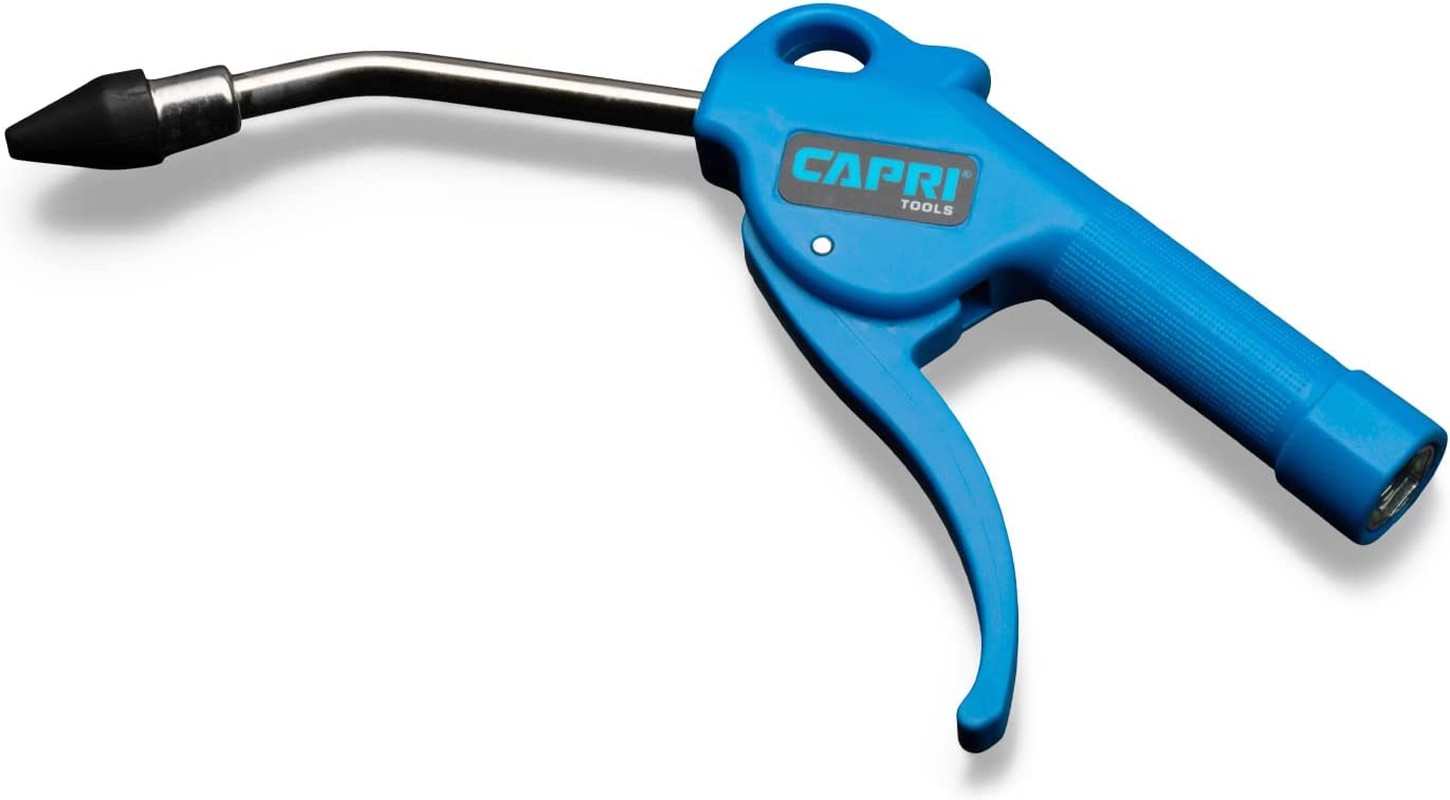 Capri Tools 21072 5-In Air Blow Gun with Rubber Tip, Blue