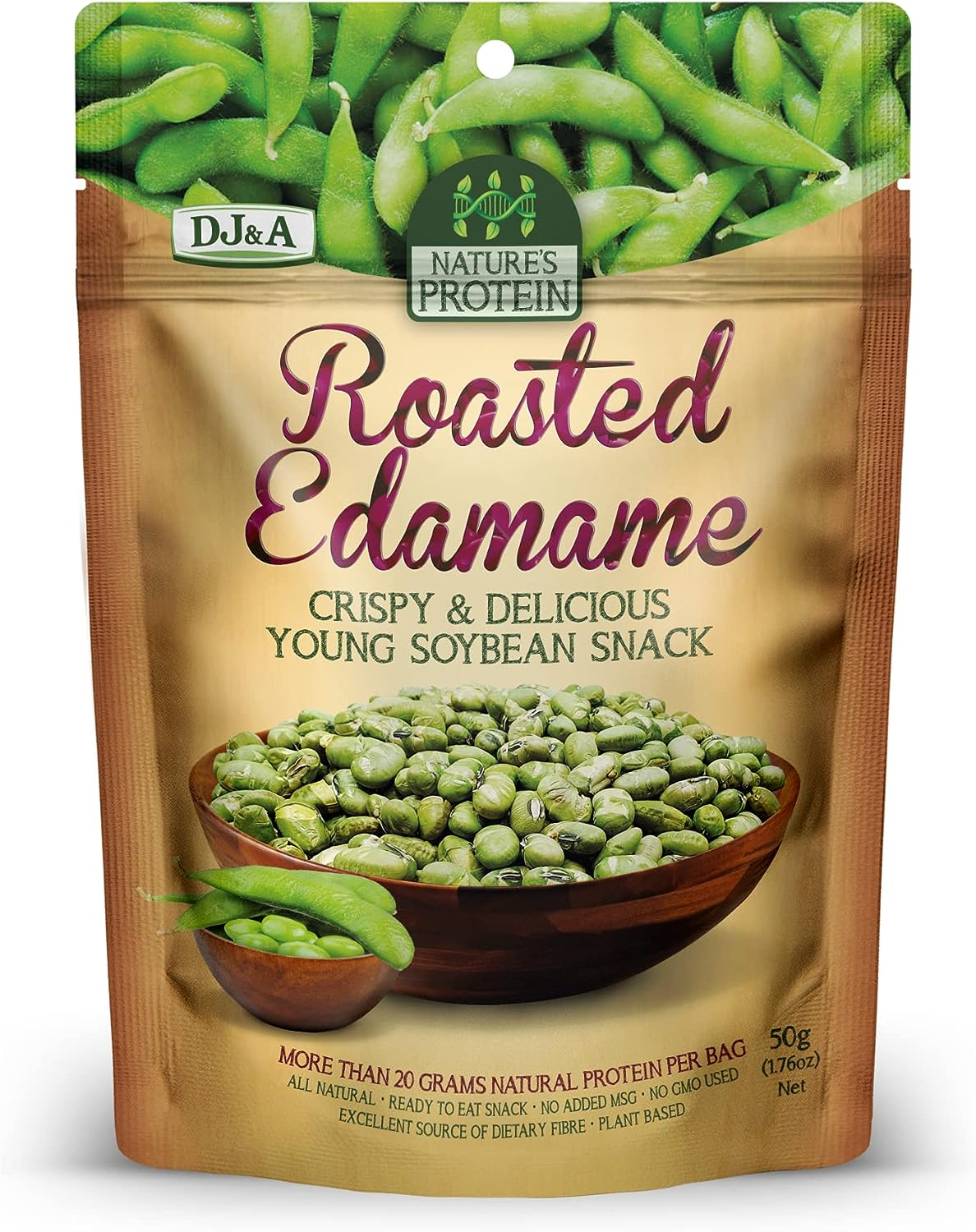 DJ&A Nature’S Protein Roasted Edamame Snack 50 G