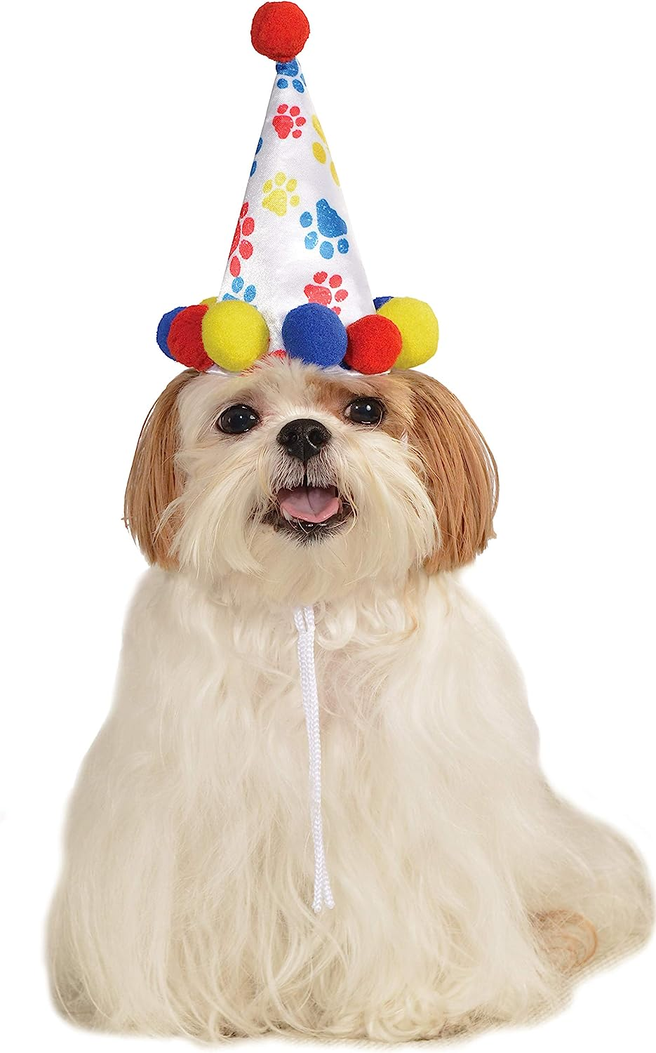 Rubie’S Pet Birthday Hat, Medium to Large, Boy Paw Print