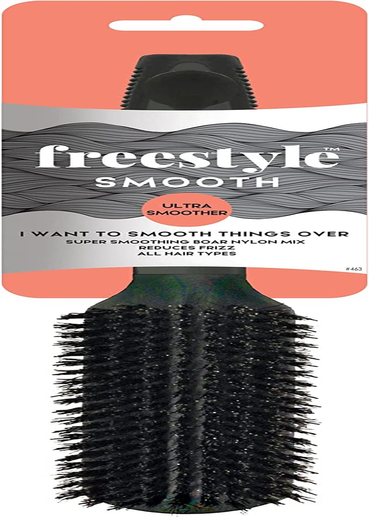 Freestyle #FS463 Hard Cushion Frizz Control Finish Brush, Black