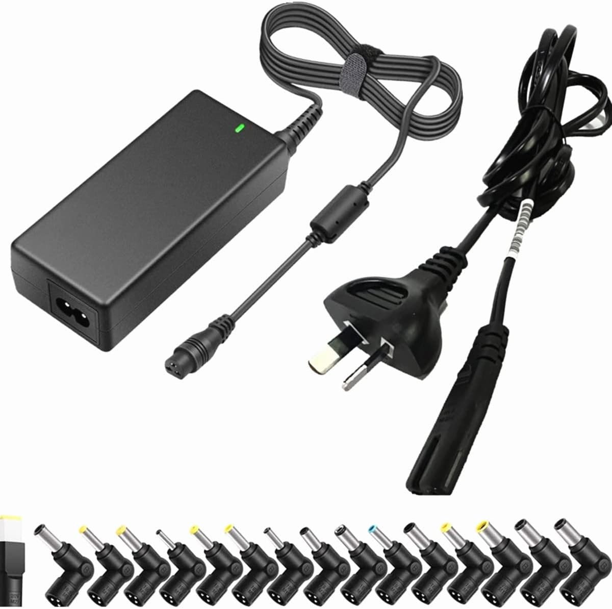 65W 18V-20V Universal Ultrathin AC Adapter Laptop Charger Power Supply for HP Lenovo Dell Asus Acer IBM Toshiba Samsung Sony Fujitsu Gateway Compatible Models Cord (16 Tips,Black)