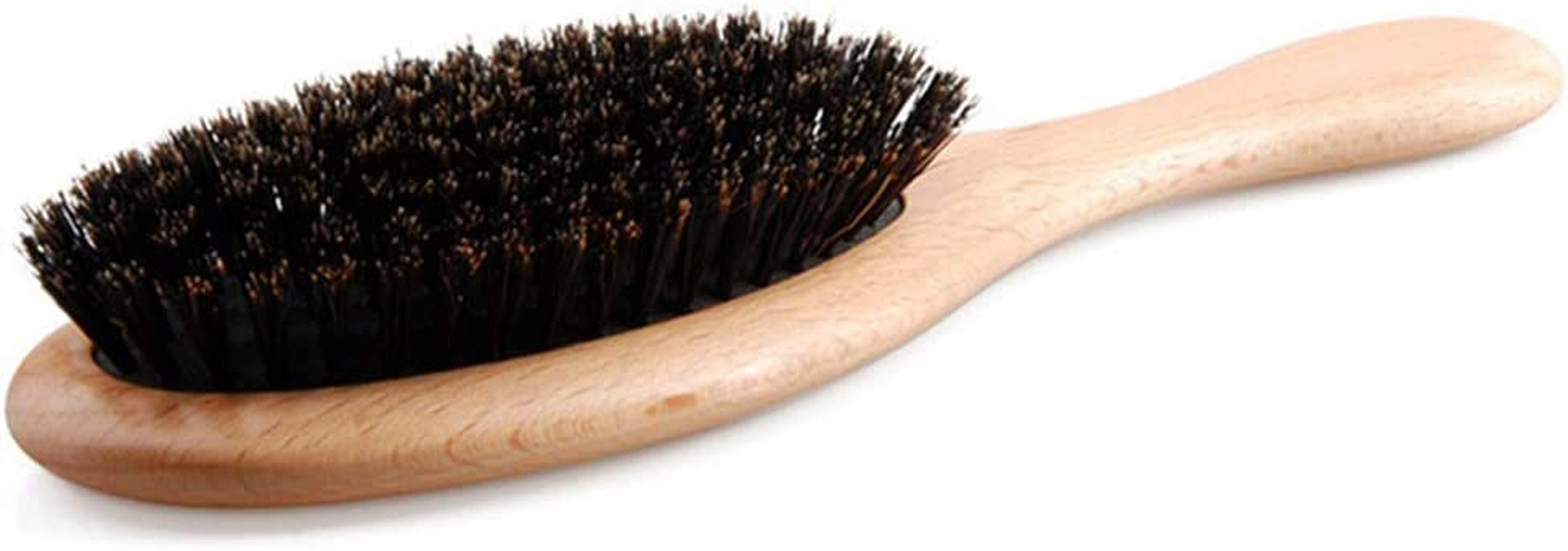 Natural Boar Bristle Hair Brush Wooden Paddle Hairbrush Detangling Hairbrush