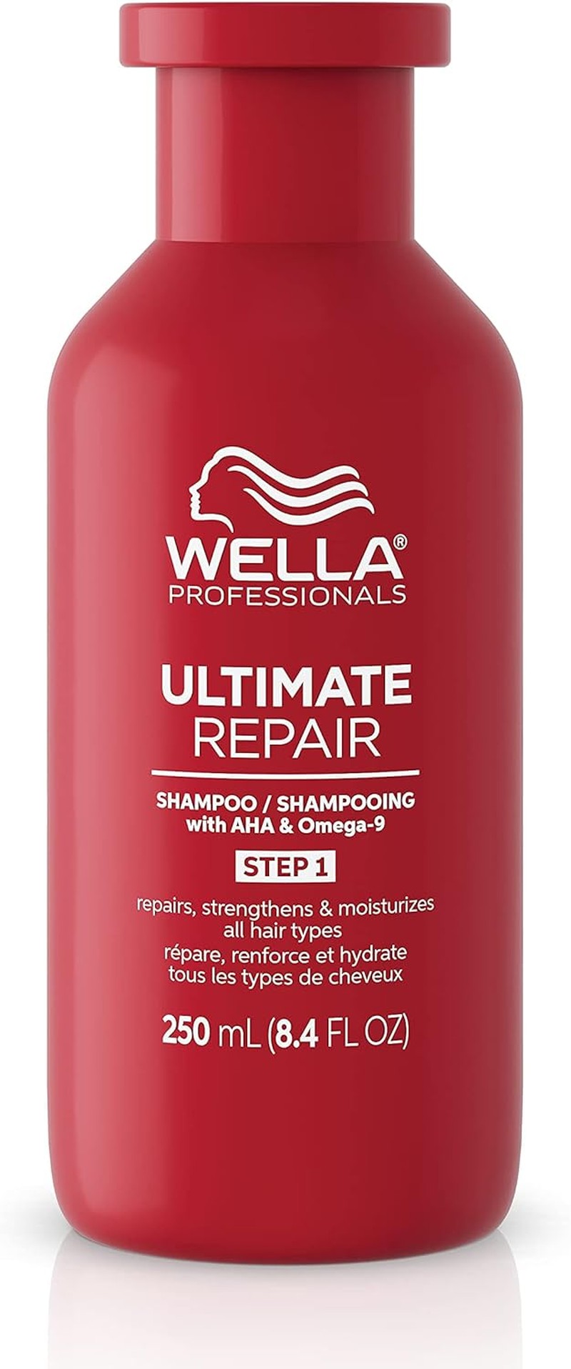 Wella Professionals Ultimate Repair Shampoo, Professional Lightweight Cream Shampoo for Damaged Hair, 250Ml