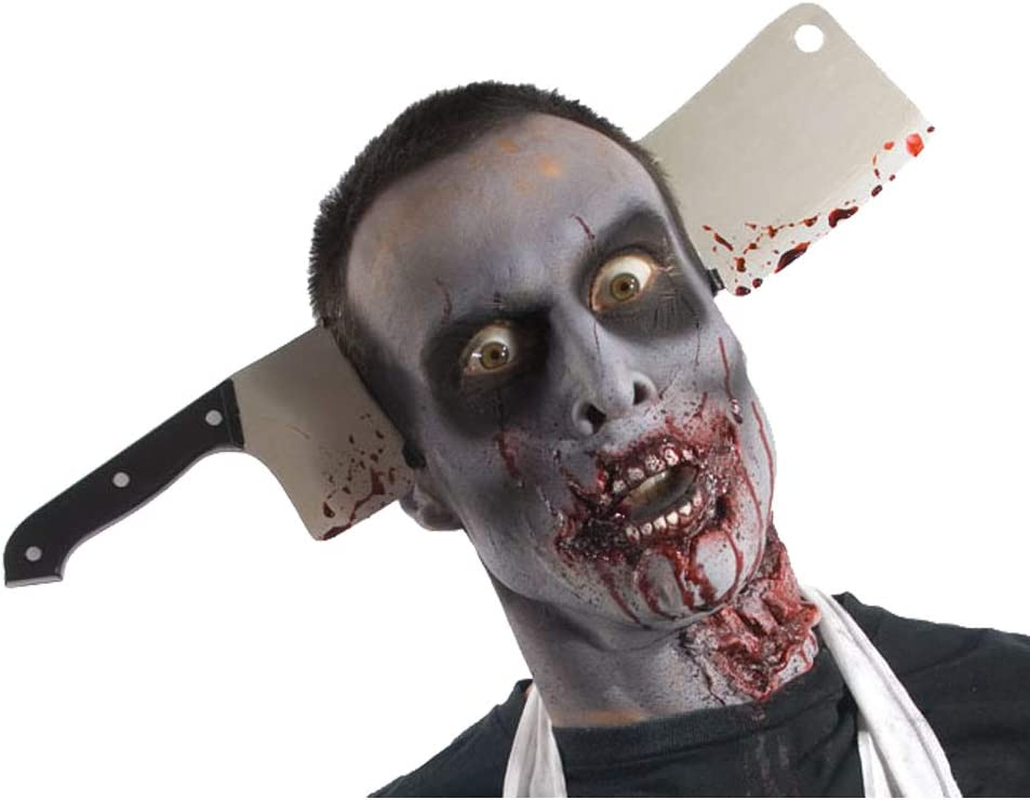 Rubie’S Costume Zombie Shop Cleaver through Head, Grey, One Size