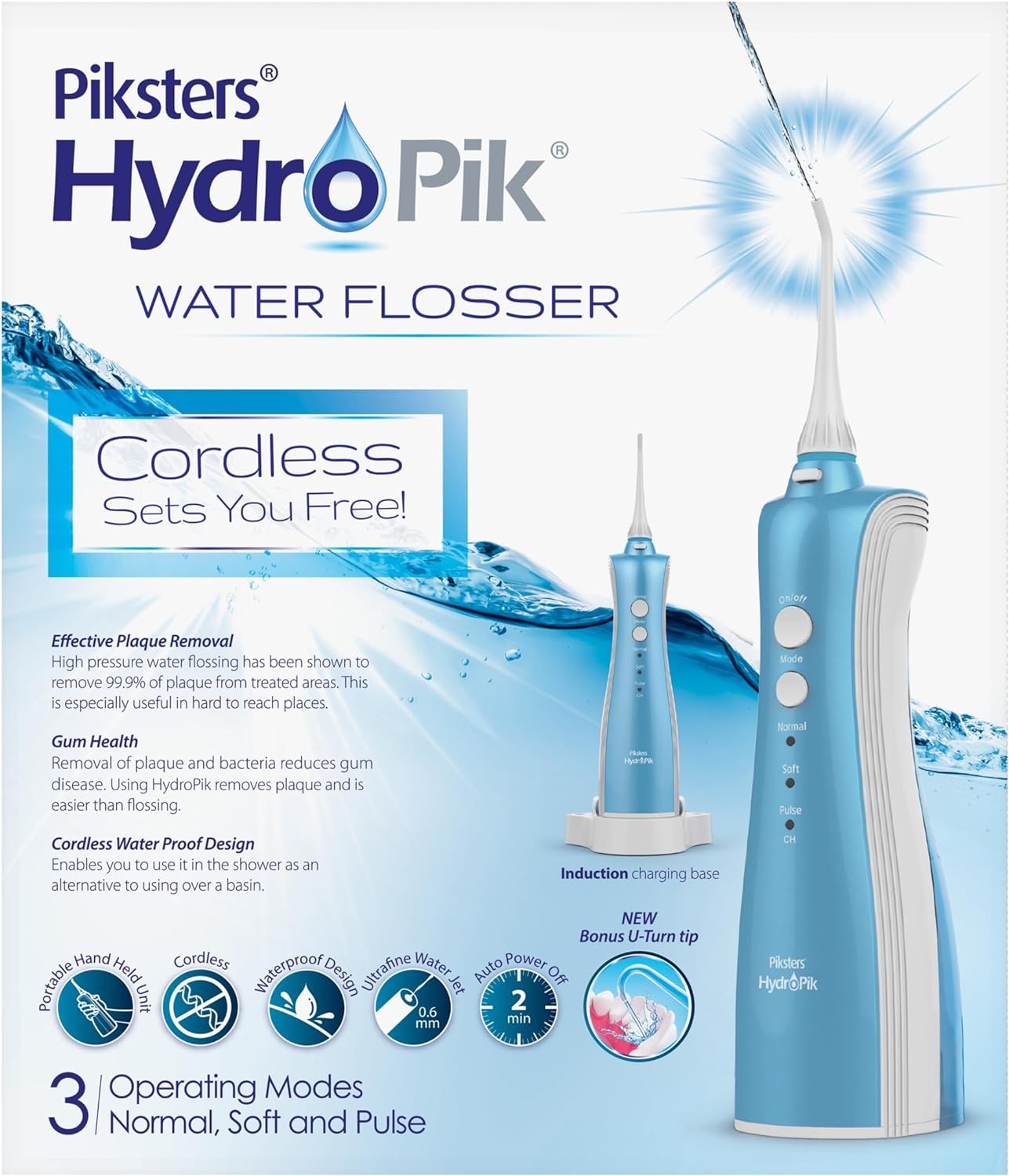 Piksters Hydropik Water Flosser – Cordless