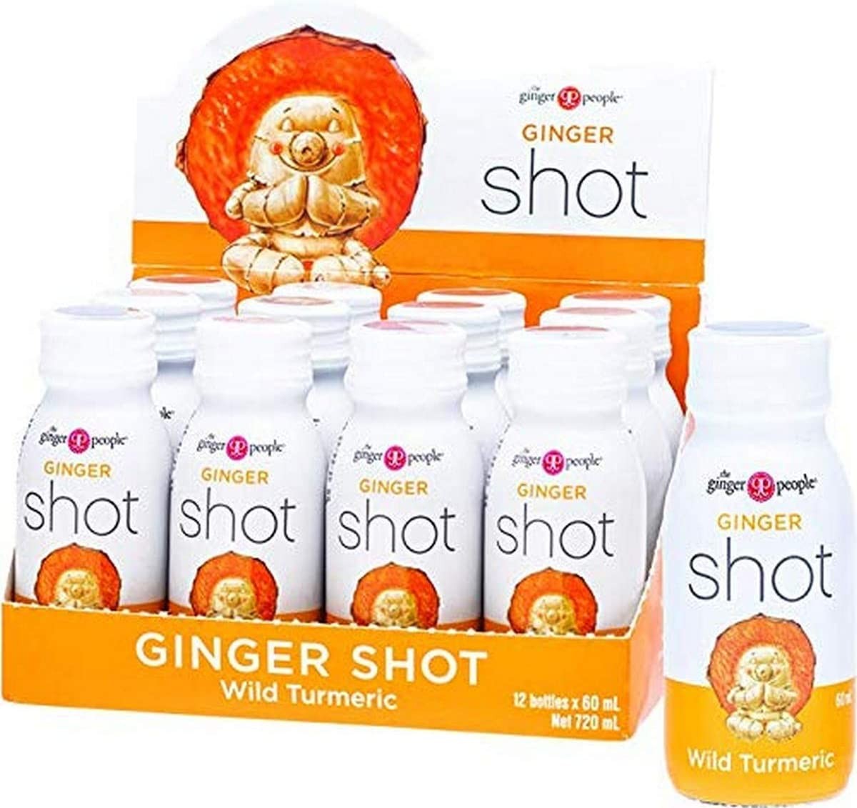 The Ginger People Ginger Shot Wild Turmeric, 12 X 60Ml