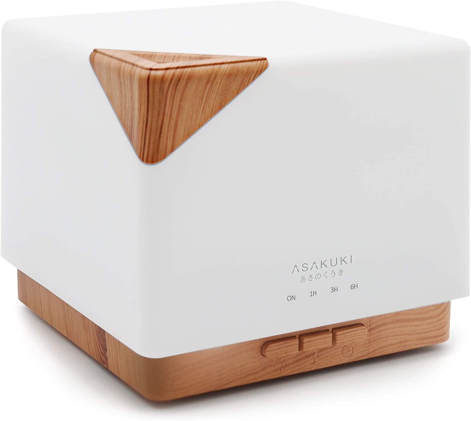 ASAKUKI 700Ml Premium, Essential Oil Diffuser, 5 in 1 Ultrasonic Aromatherapy Fragrant Oil Vaporizer Humidifier, Timer and Auto-Off Safety Switch, 7 LED Light Colors