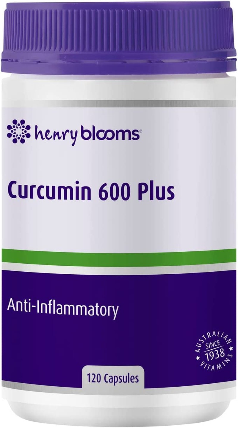 Henry Blooms Curcumin 600 plus with Biop 120 Capsules