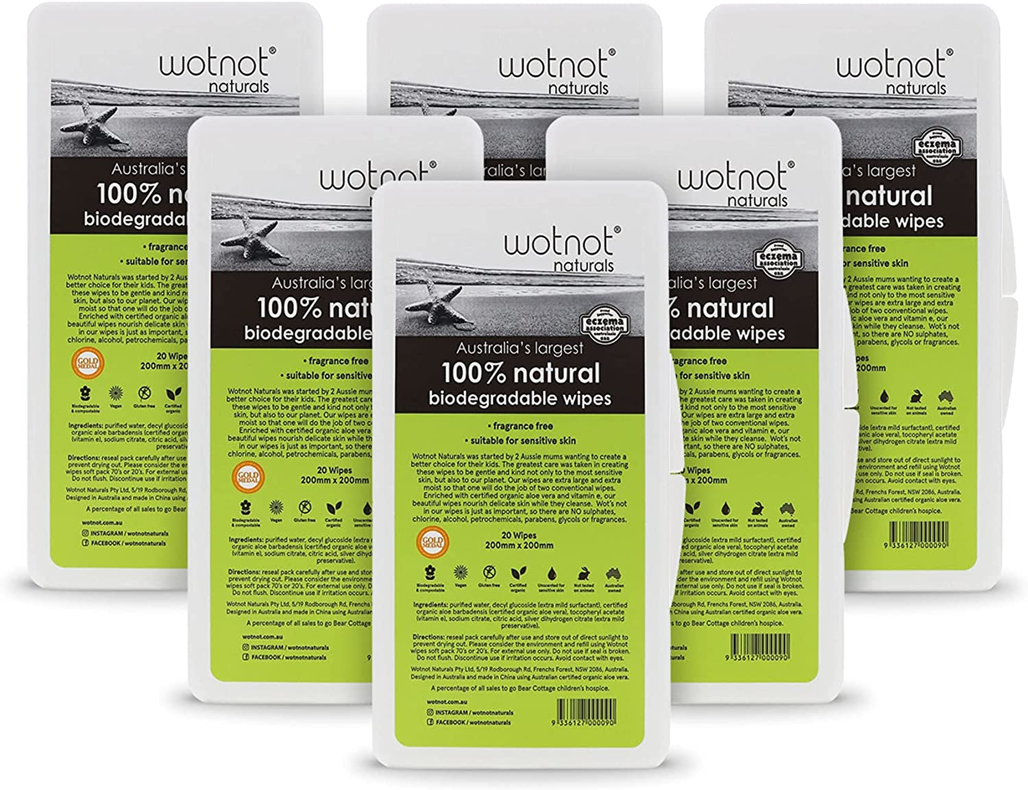 Wotnot Wipes with Travel Case, 20 Count