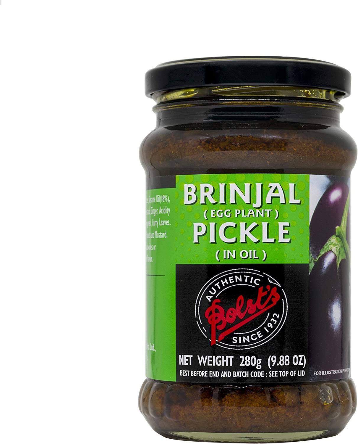 Bolst’S Hot Brinjal Pickle, 280 G