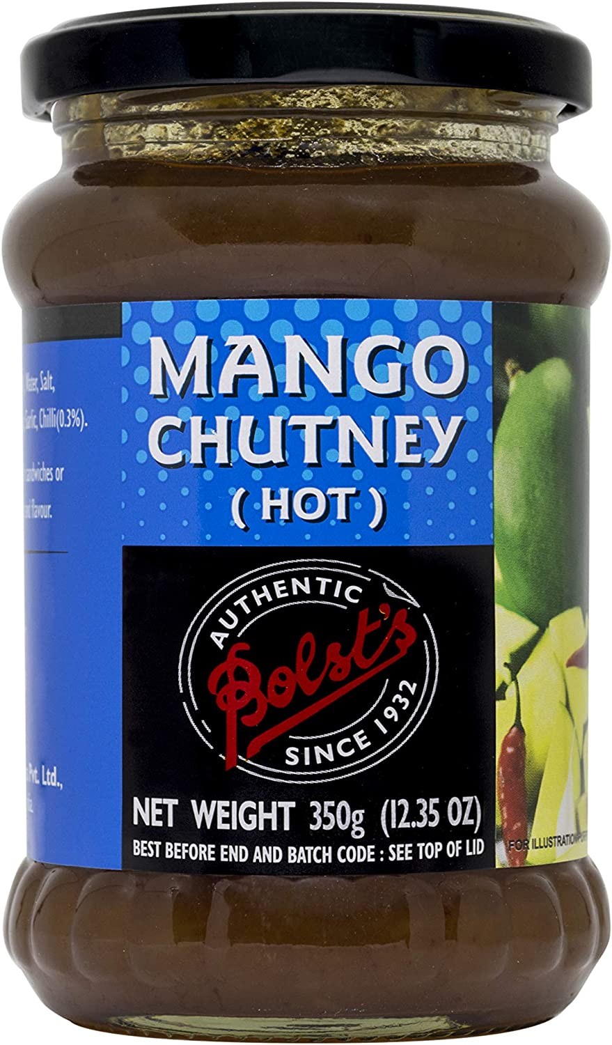 Bolst’S Hot Mango Chutney, 350 G