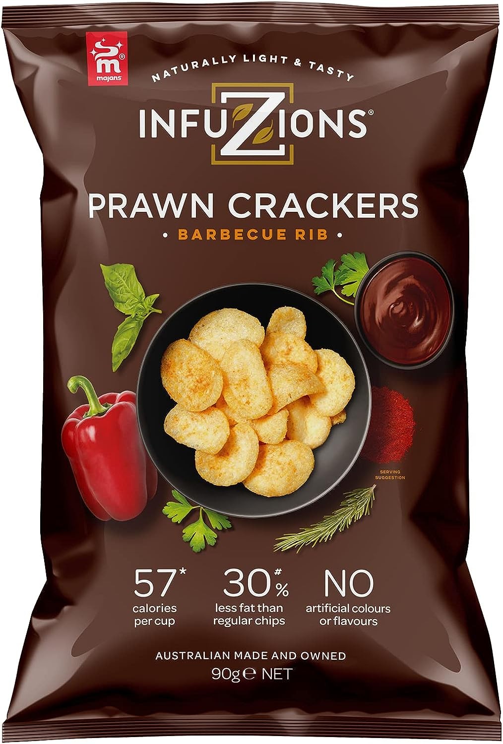 Infuzions Prawn Crackers BBQ Rib Flavour 90G