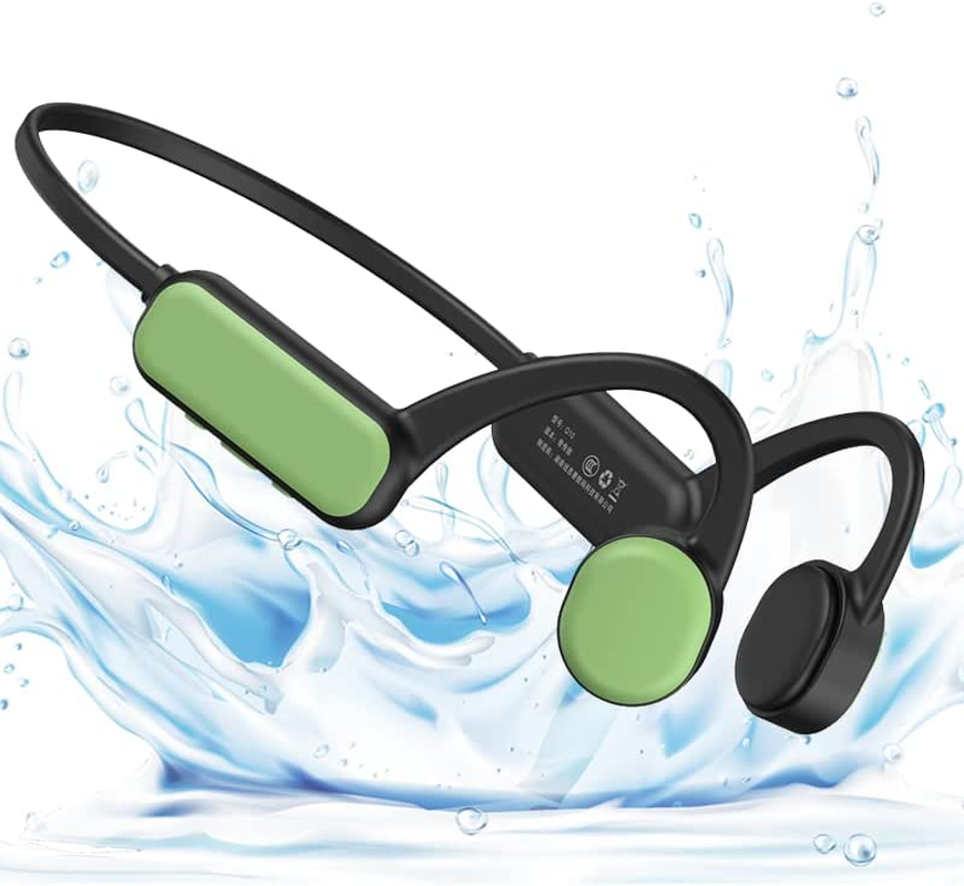 IHAO Swimming Headphones True Bone Conduction Open Ear Headset MP3