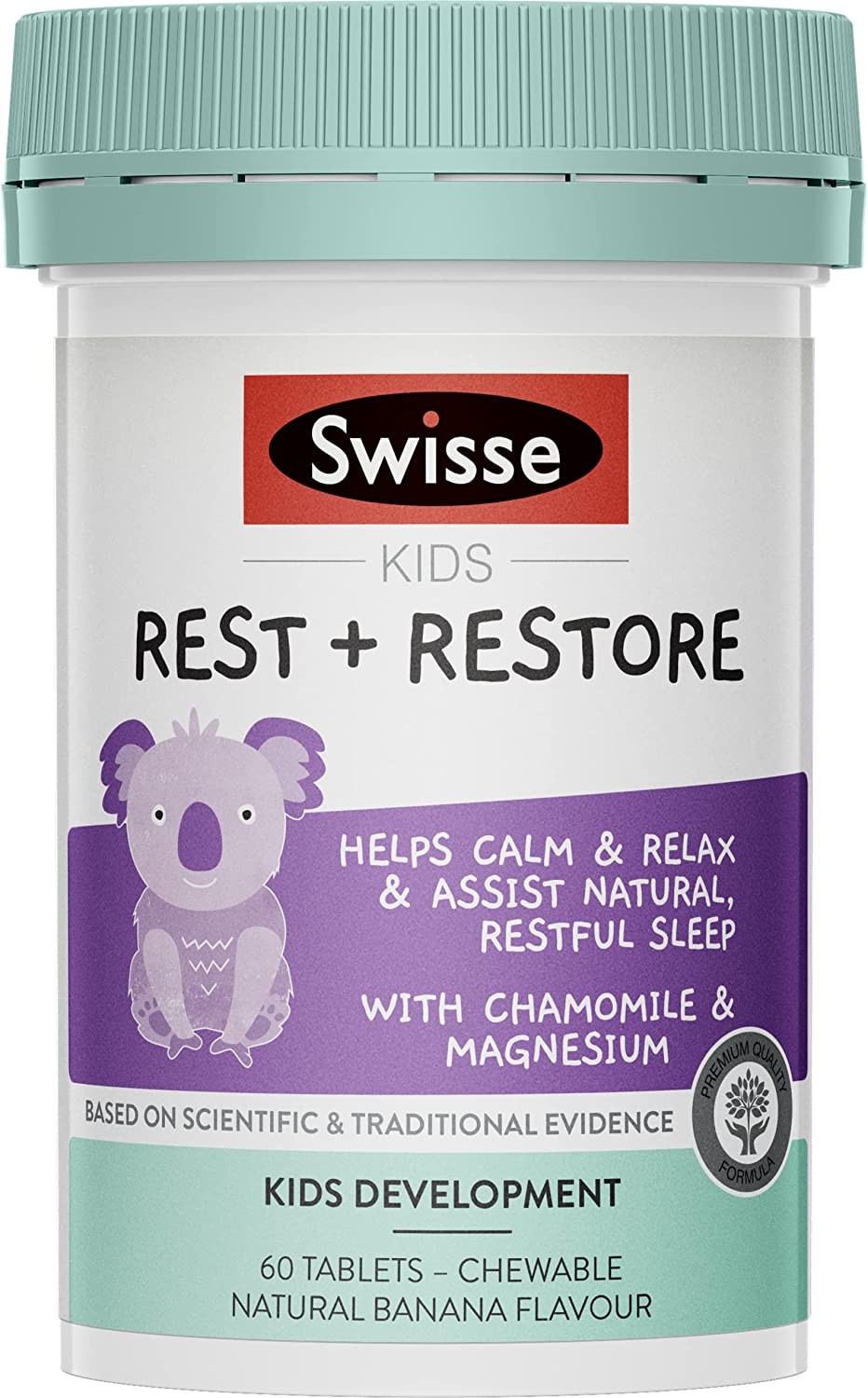 Swisse Kids Rest & Restore | Supports Nervous System Health | 60 Tablets