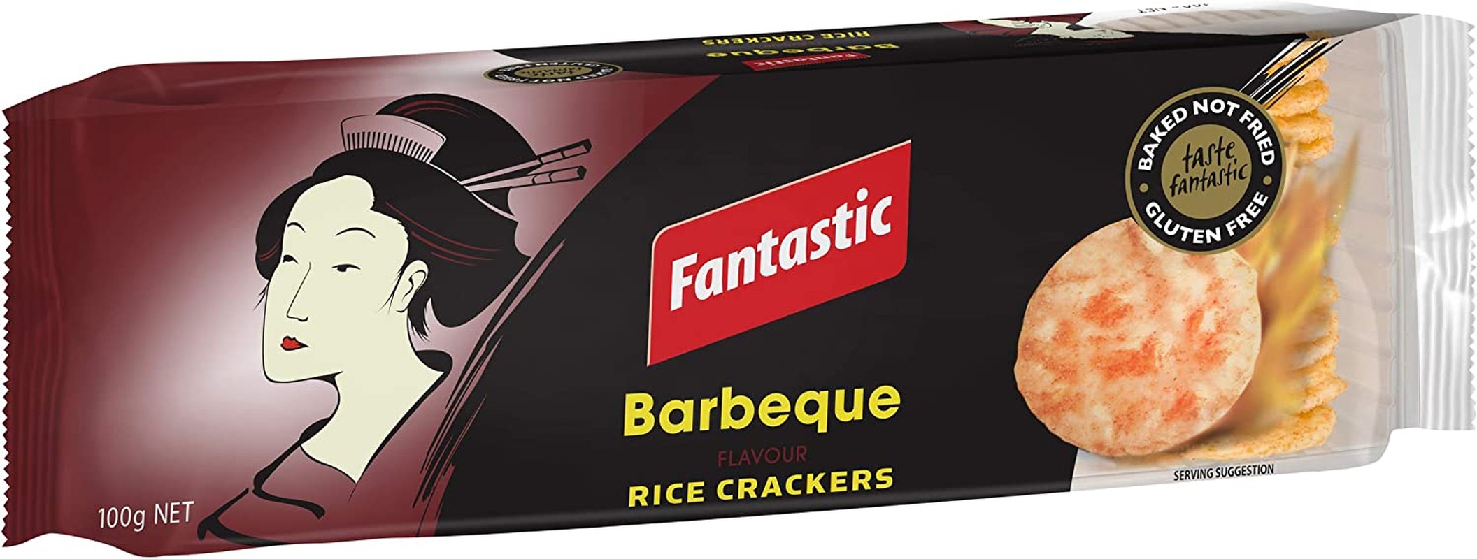 Fantastic Rice Crackers Barbeque, 100G