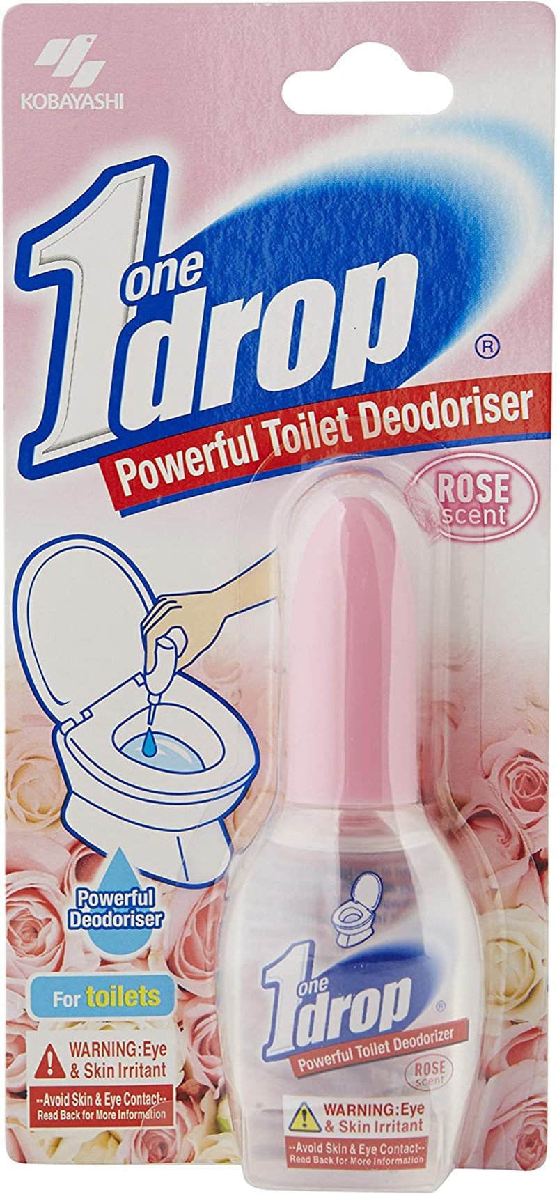 One-Drop Scent Toilet Deodorizer, Rose, 20 Millilitre