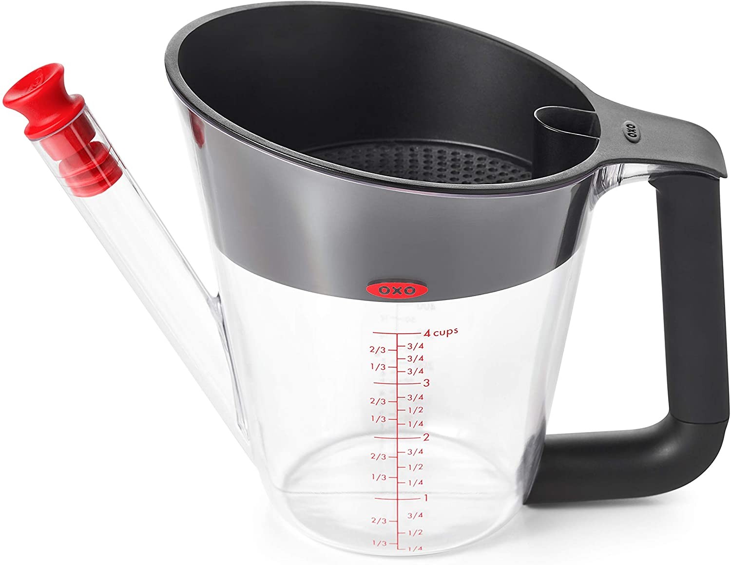 OXO Good Grips Fat Separator, 4 Cup/1 Litre Capacity, Multicolor, One Size (11273200)