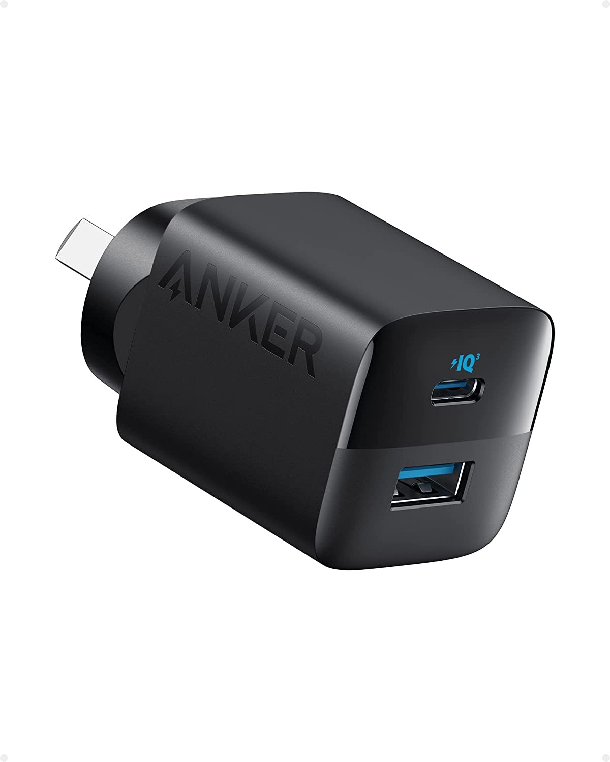 Anker USB C Charger, 323 Charger (33W), 2 Port Compact Charger for Iphone 14/14 Plus/14 Pro/14 Pro Max/13/12, Pixel, Galaxy, Ipad/Ipad Mini and More (Cable Not Included) (Black)