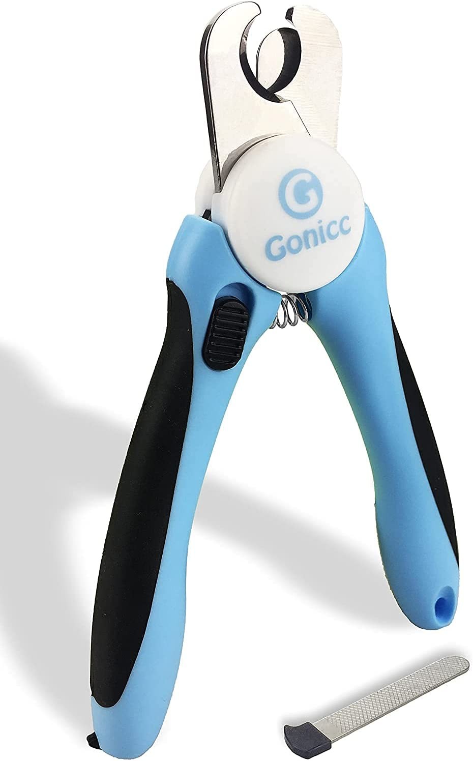 Gonicc Dog & Cat Pets Nail Clippers and Trimmers – with Safety Guard to Avoid Overcutting, Free Nail File, Razor Sharp Blade – Professional Grooming Tool for Pets