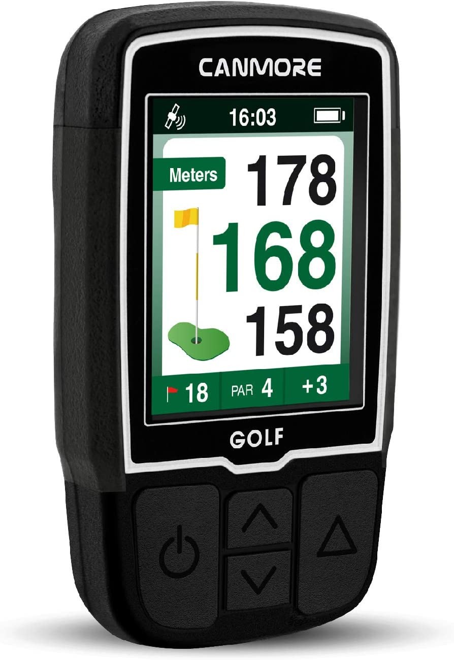 CANMORE Handheld Golf GPS HG200- Full-Color Display with 40,000+ Essential Golf Course Data and Score Sheet – Free Courses Worldwide and Growing – 4ATM Waterproof – 1-Year Warranty (Black)