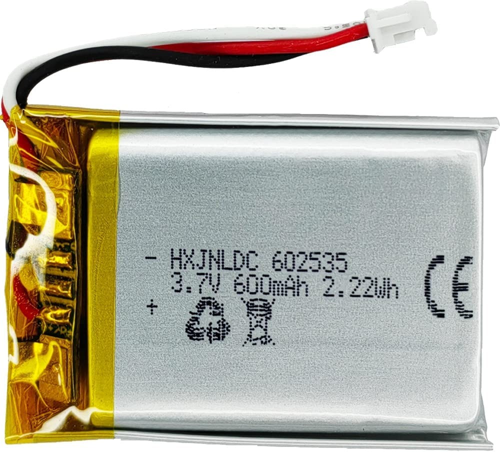 DC 3.7V 600Mah 602535 Battery Replacement for Logitech MX Master 2 MX Master 3 MX Master 2S MX Anywhere 2 MX Anywhere 2S MX Ergo M-RO052 Wireless Mouse 910-004362 910-004374 533-000120 533-000121