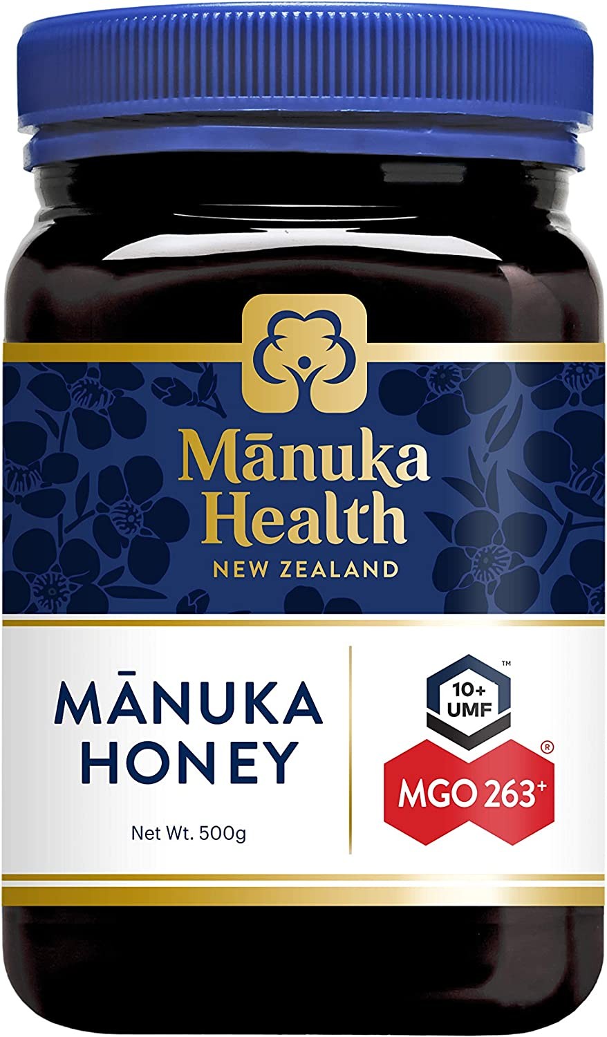 Manuka Health UMF 10+/MGO 263+ Manuka Honey (500G/17.6Oz), Superfood, Authentic Raw Honey from New Zealand