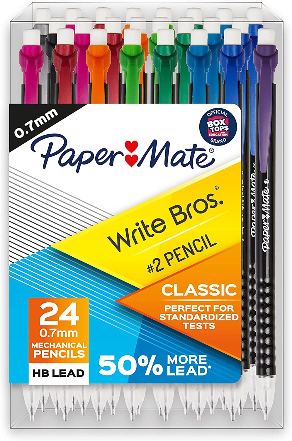 Paper Mate Writebros Mechanical Pencil, 0.7 Mm (Box of 24)