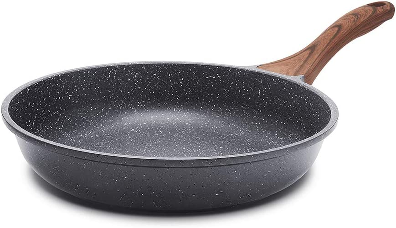 SENSARTE 32Cm Nonstick Frying Pan Skillet, Swiss Granite Coating Omelette Pan, Healthy Stone Cookware Chef’S Pan, PFOA Free