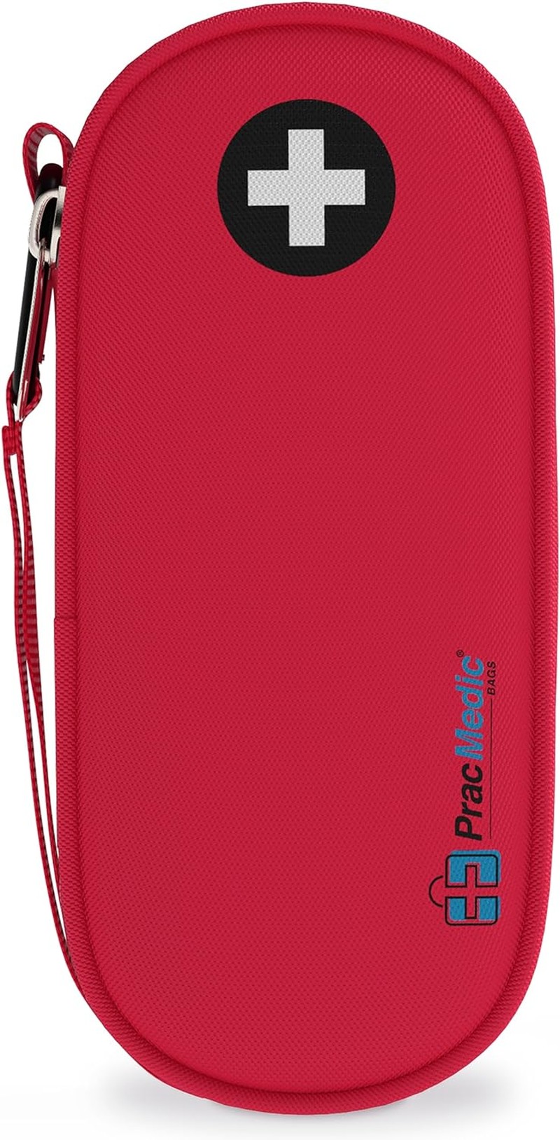 Pracmedic Bags Epipen Carry Case- Insulated Compact, Holds 2 Epi Pens or Auvi-Q, Inhaler, Nasal Spray, Antihistamine Tablets, Immediate Access to Allergy Medicines during Emergency and First Aid (Red)