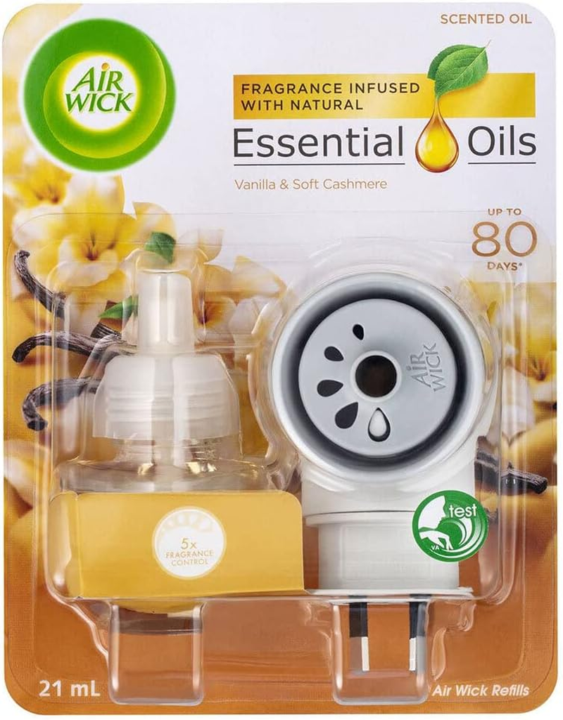 Air Wick Plug in Essential Oils, Vanilla and Soft Cashmere, 21Ml