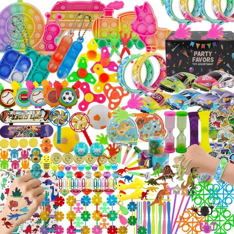 468PCS Party Favors for Kids, Fidget Toys Pack, Birthday Gift, Halloween Stocking Stuffers, Christmas Gifts,Treasure Box, Goodie Bag Stuffers, Carnival Prizes,Pinata Filler Sensory Toys for Classroom