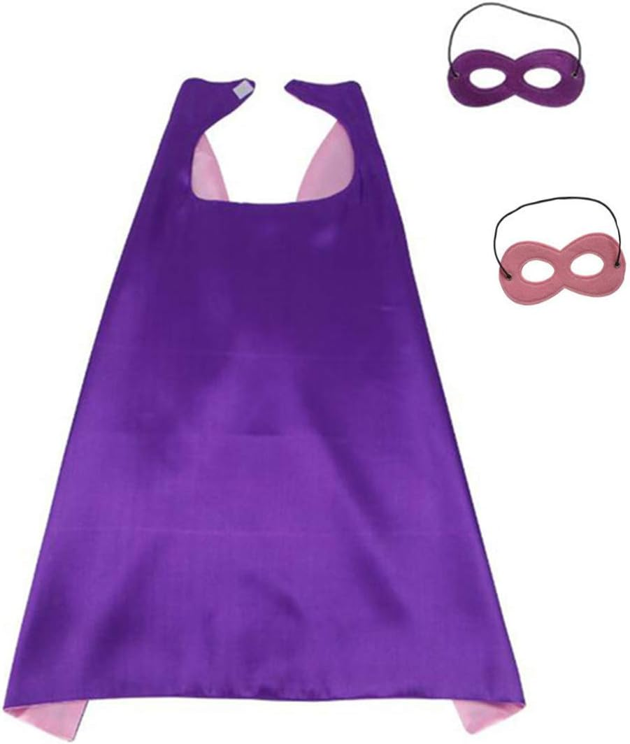 Beacone Hero Capes and Mask for Kids Role Playing Halloween Costumes Birthday Party Dress Up