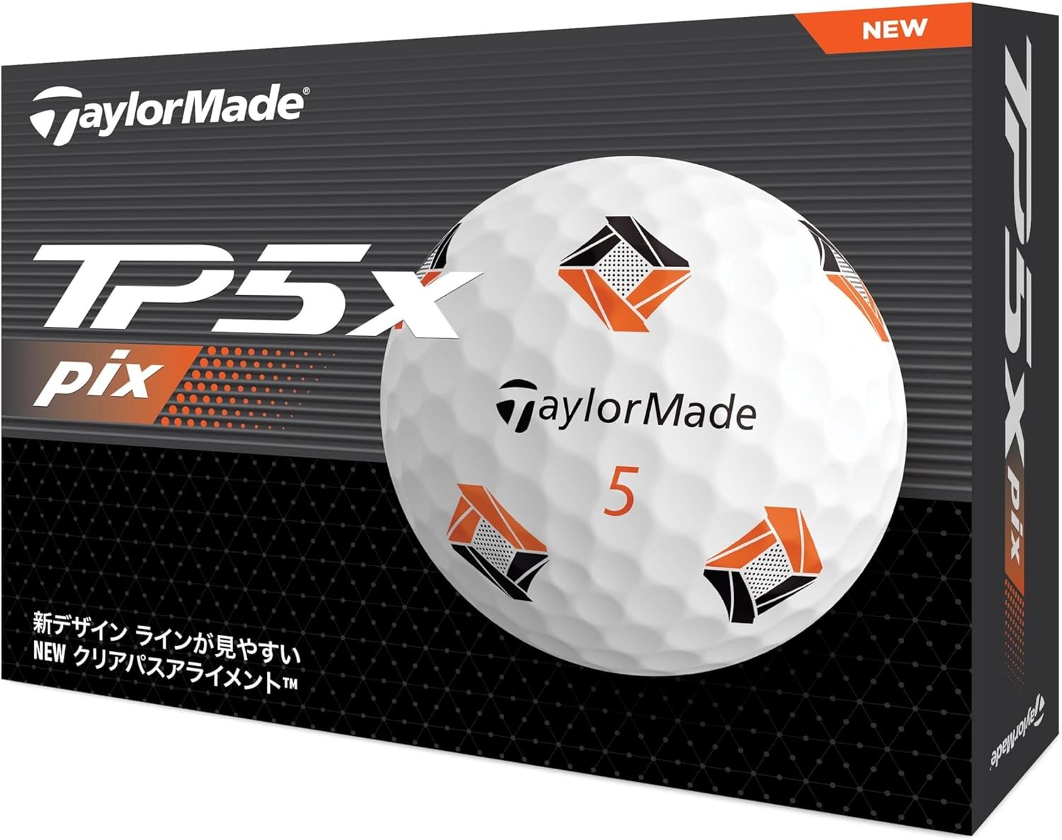 Taylormade TP5 Pix Series 2024 Golf Balls, 1 Dozen (12 Pack)