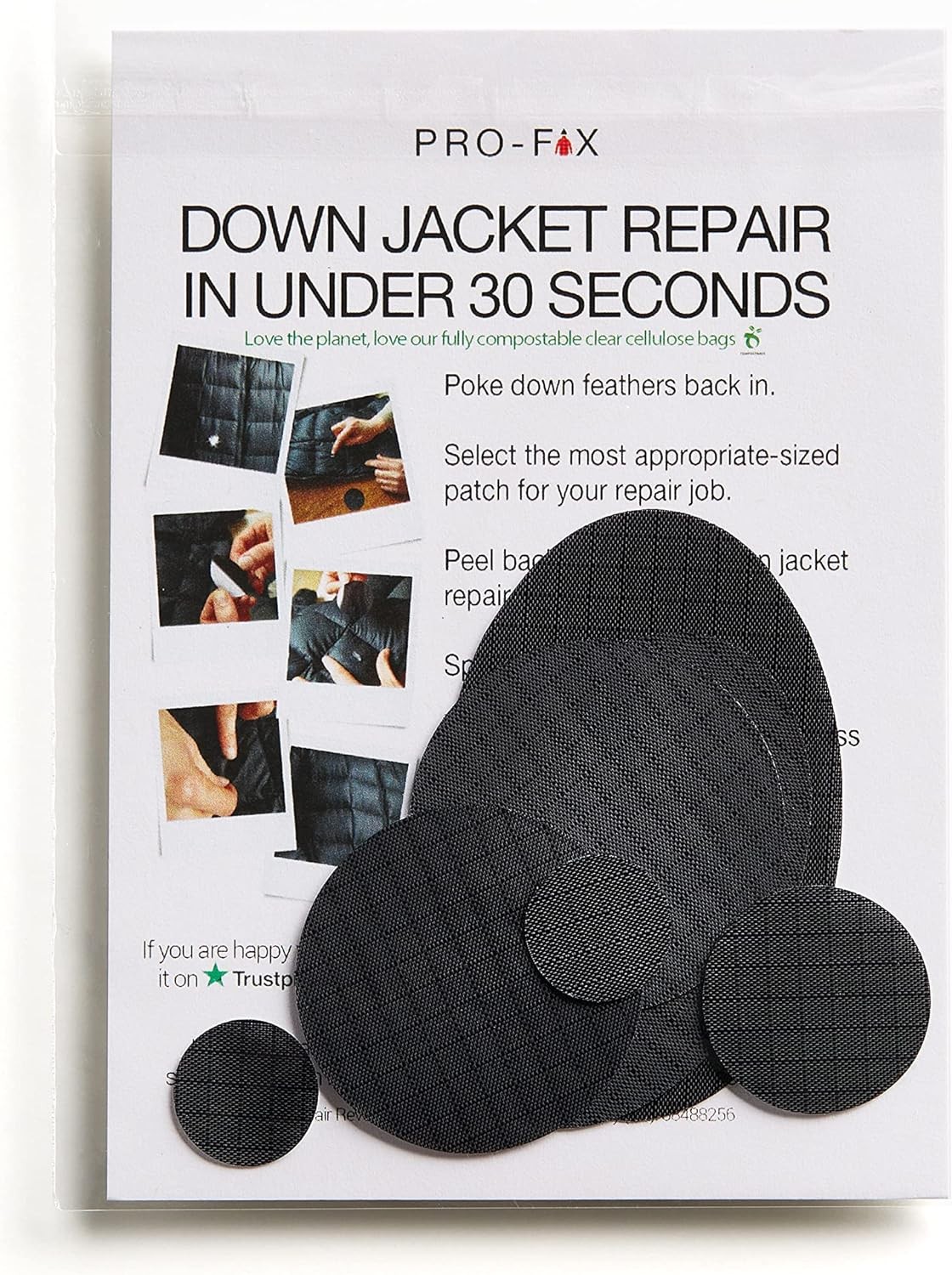 Down Jacket Repair Patch Kits – Self-Adhesive Repair Patches for down Jackets and down Sleeping Bags (13 Colours)