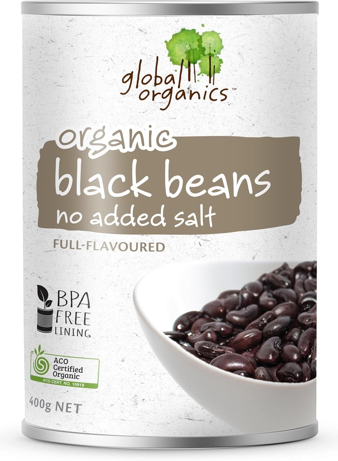 Global Organics Black Beans 400 G