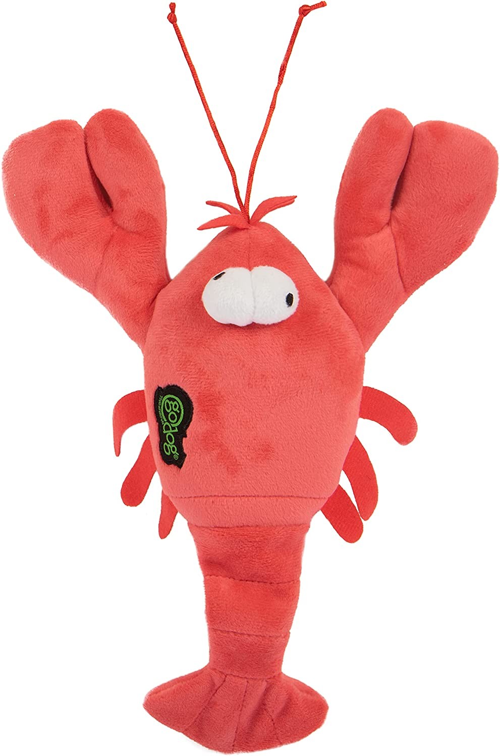 Godog® Action Plush™ Lobster with Chew Guard Technology™ Animated Squeaker Dog Toy