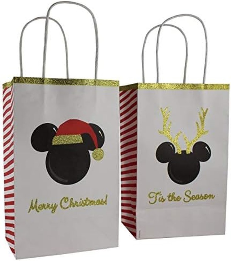 Disney Mickey Merry Christmas Tis the Season Party Treat Bags