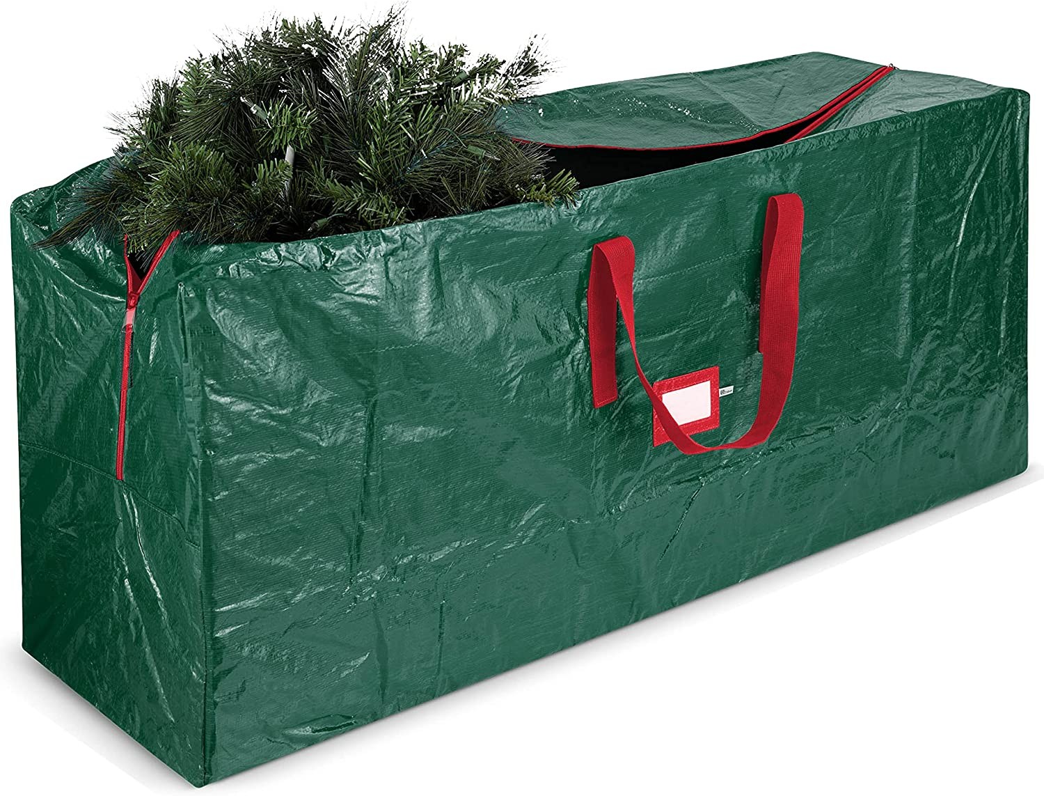 (Green) – Zober Christmas Tree Bag – Artificial Christmas Tree Storage for Trees up to 7′ Tall – Also Accommodates Holiday Inflatables 48 X 15 X 20 (Green)