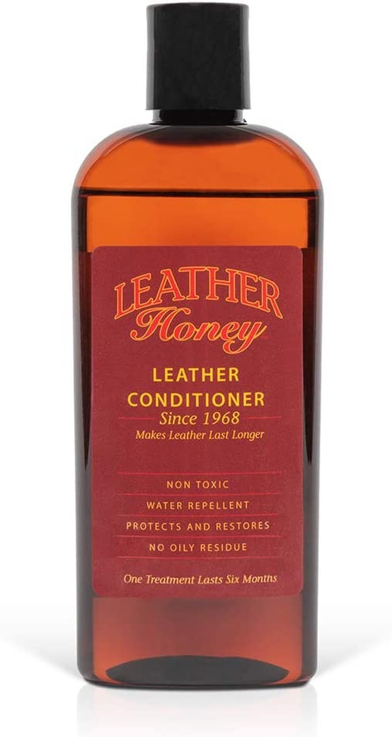 Leather Honey Leather Conditioner, the Best Leather Conditioner since 1968, 8 Oz Bottle. for Use on Leather Apparel, Furniture, Auto Interiors, Shoes, Bags and Accessories. Made in the USA