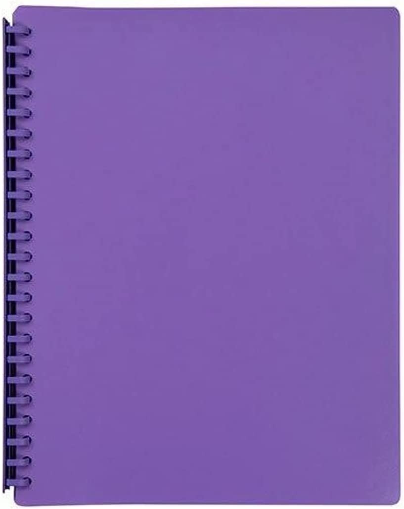 Marbig Refillable 20 Pocket A4 Display Book Purple